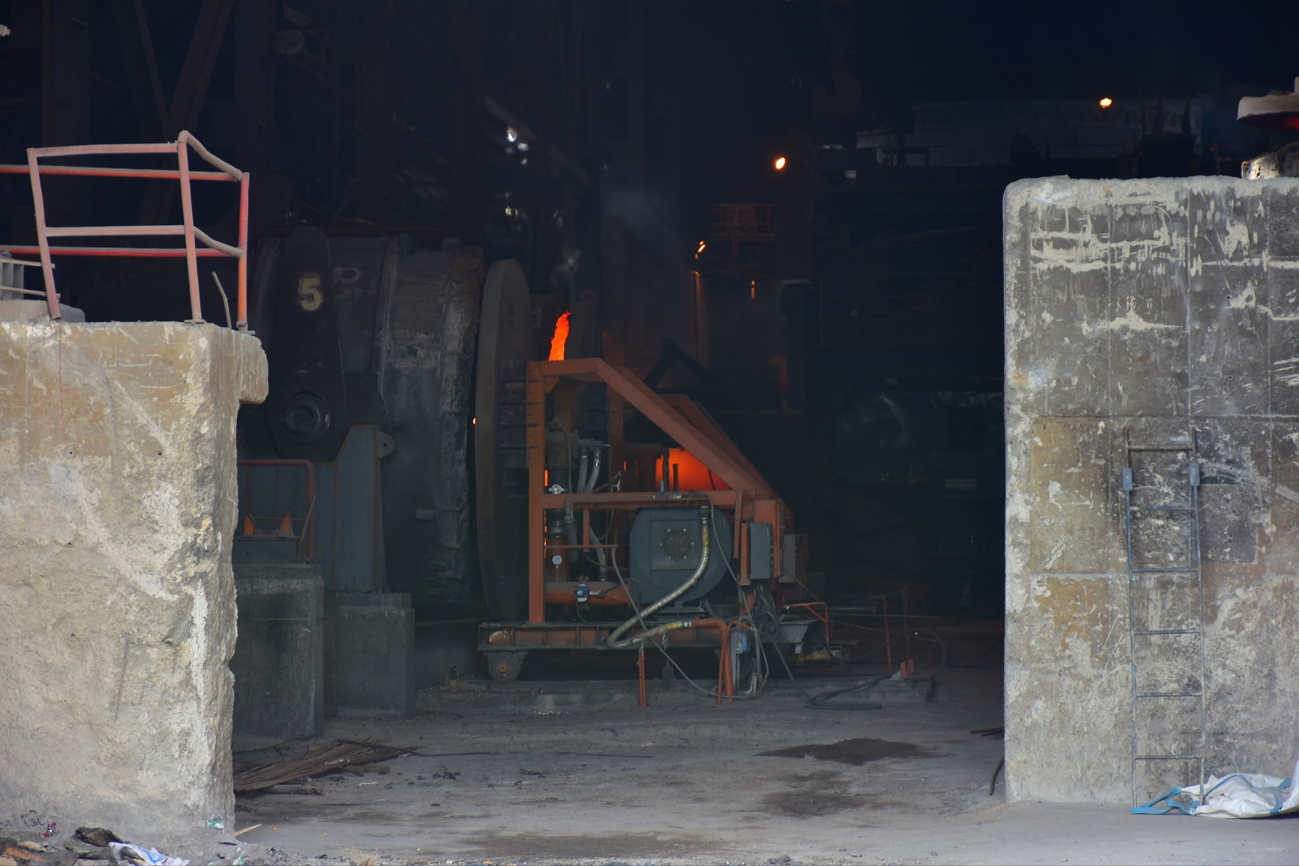 Factory floor with advanced production lines